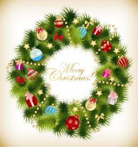 Christmas-Garland-Wreath-Vector-Illustration
